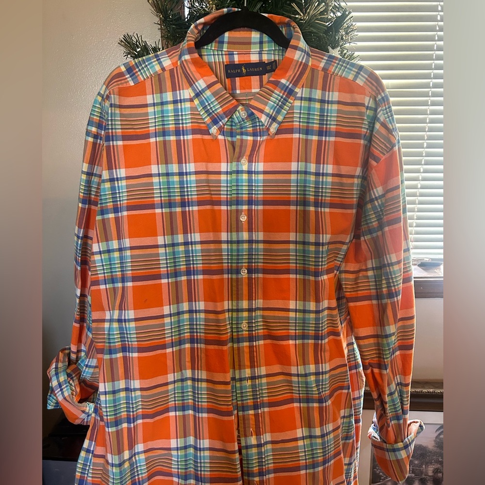 Polo by Ralph Lauren Orange Plaid